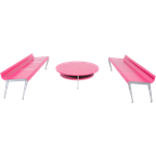 Set Of 2 Sculptural ‘ballet’ Benches And Coffee Table By Marco Evaristti thumbnail 1