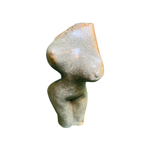 Female Torso - Shona Stone Sculpture H=30Cm