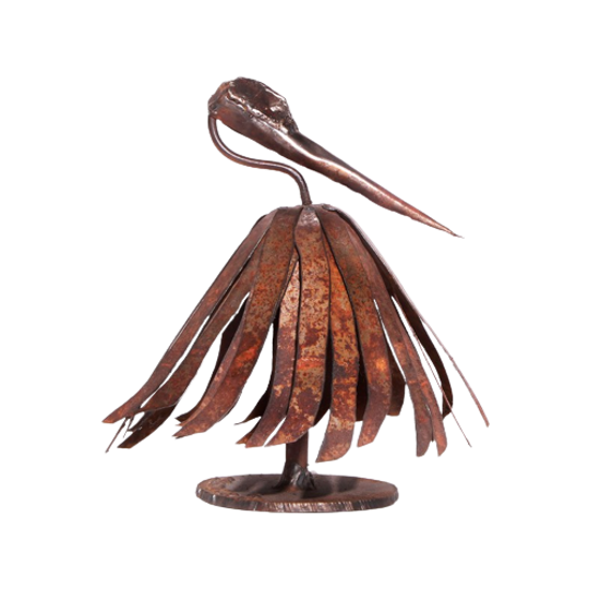 Metal Pelican Sculpture 1