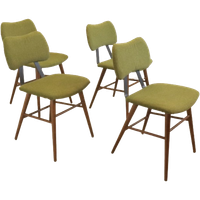 Set 4 Vintage Eetkamerstoelen 'dukinfield' Reupholstered
