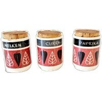 Vintage Kruidenpotjes West Germany Jaen 50 Kruiden Potjes