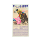 Grote Vintage Corrida Poster Stierengevechten Madrid 1992 106Cm thumbnail 1