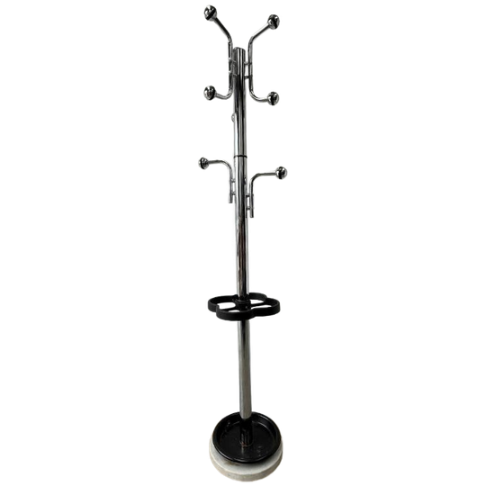 Vintage Staande Kapstok Chroom - Space Age 1