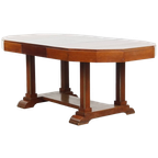 Uitschuifbare En Mooie Originele Art Deco Eettafel Voor 4 Tot 6 Personen Met Mooie Details thumbnail 1