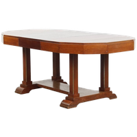 Uitschuifbare En Mooie Originele Art Deco Eettafel Voor 4 Tot 6 Personen Met Mooie Details