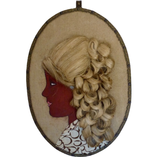 Vintage 3d-portret Van Dame, Brigitte Bardot. 1