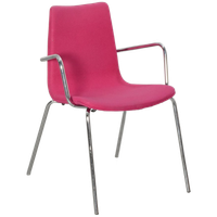 Frontseat Vergaderstoel, Paars, 4-Poot Onderstel