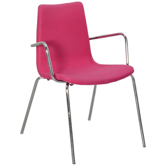 Frontseat Vergaderstoel, Paars, 4-poot Onderstel 1