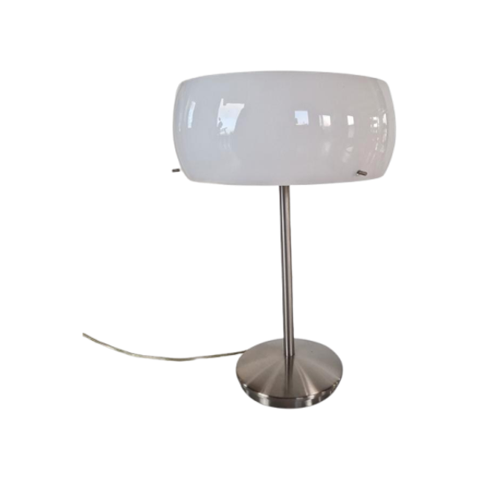 Grote Design Tafel Lamp Met Glazen Kap 1