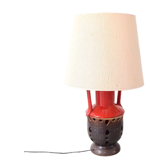 Ng30 – Keramieken Vloerlamp – Tafellamp – Jaren 70 1