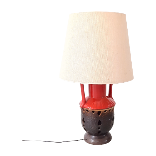 Ng30 – Keramieken Vloerlamp – Tafellamp – Jaren 70
