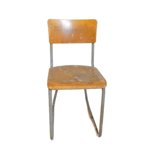 Retro Vintage Stoel Industrieel Gispen Stijl Eetkamerstoel 1