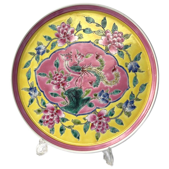 Decoratief Bord Nyonya Peranakan Chinees Porselein 1