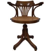 Thonet Stijl Webbing Bureaustoel (kapiteinsstoel, In Hoogte Verstelbaar))