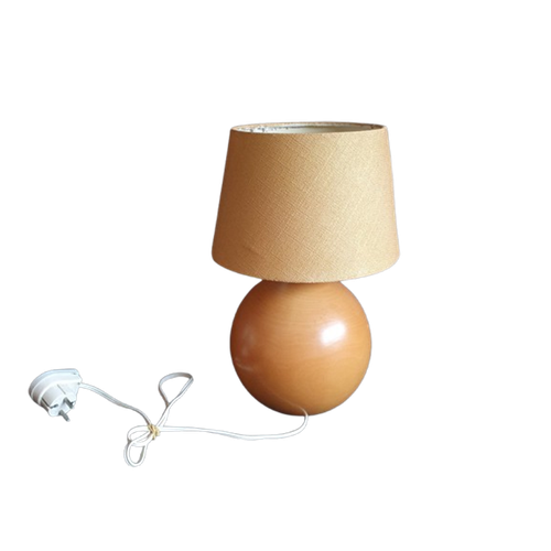 Tafellamp - Kastlamp - Bollamp - Massief Hout - Design