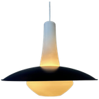 Vintage 1950’s Scandinavische Hanglamp – Opaline thumbnail 1