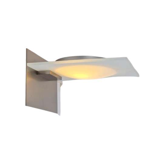 Moderne Leds C4 S.A. Wandlamp Spain Design ‘90 Glas Metaal 1
