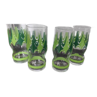 Vintage Limonadeglazen Groen 4X
