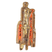 Vintage Wandsculptuur Aardewerk In De Stijl Van Perignem 56cm