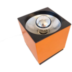 Vintage Spot Philips Cube Light Oranje Lamp Jaren 70 thumbnail 1