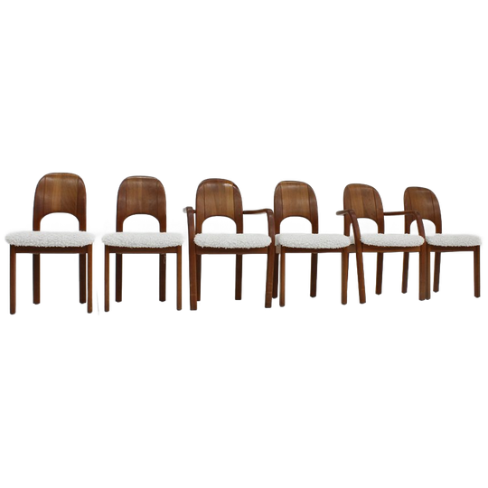 Vintage Deense Eetkamerstoelen Van Teakhout Uit De Jaren 60, Set Van 6 1