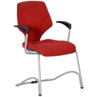 Vergaderstoel Giroflex 64, Rood, Slede Frame