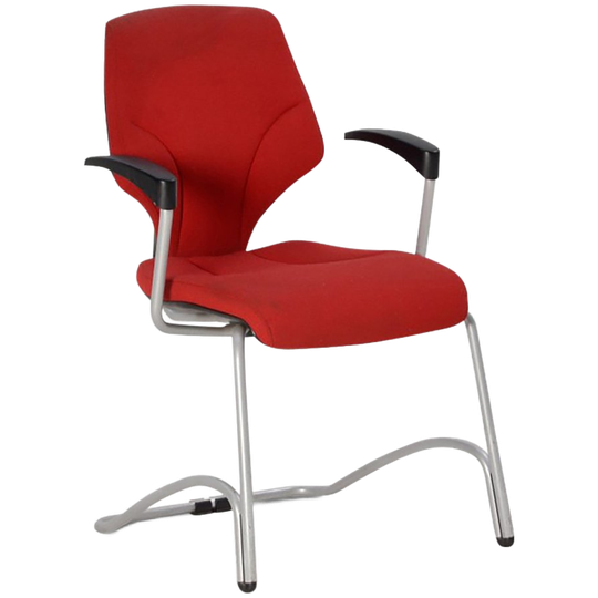 Vergaderstoel Giroflex 64, Rood, Slede Frame 1
