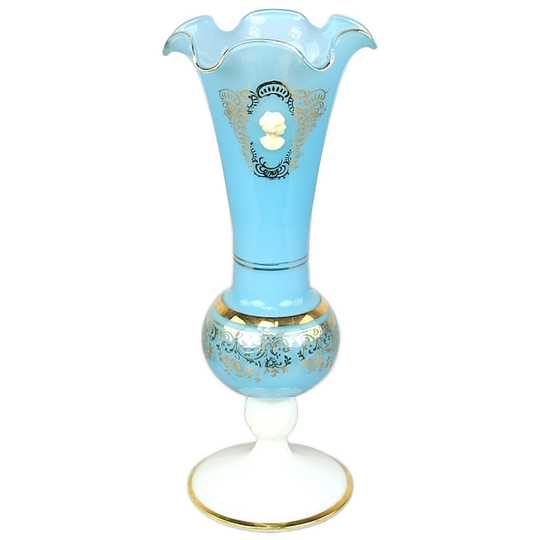 Blauwe Opaline Vaas 1