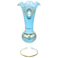 Blauwe Opaline Vaas