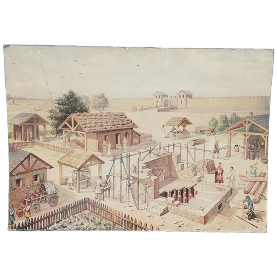 Kartonnen Schoolplaat De Romeinen In Ons Land 1