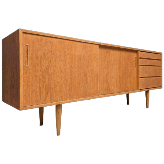 Vintage Eiken Lowboard, Jaren '60, Deens Design 1
