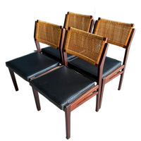 Set/4 Vintage Top Form Stoelen, 1960, Skai Webbing