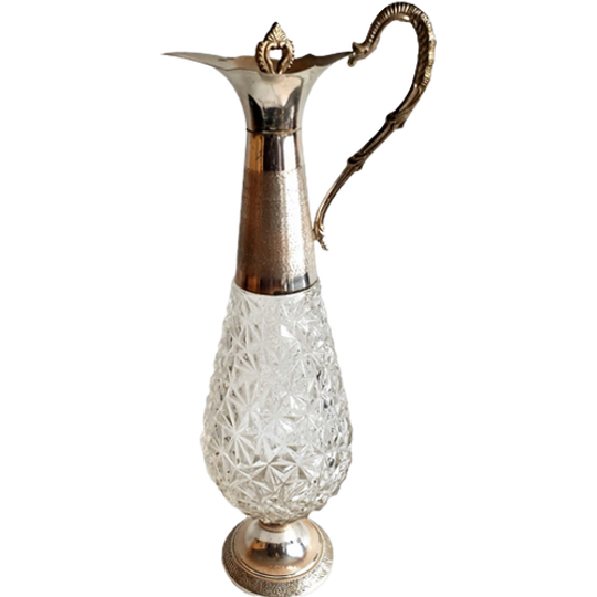 Grote Vintage Italiaanse Olie Of Azijn Kan Hoogte 37 Cm 1