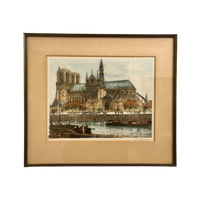 Pentekening Van De Notre-Dame Te Parijs