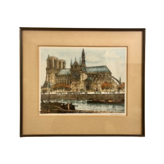 Pentekening Van De Notre-dame Te Parijs 1