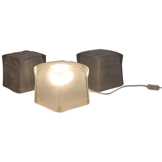 IKEA Iviken Ice Cube Lamp Ijsblokjes Lampen Glas Jaren 90 1