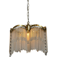 3 Bogen Art Deco Stijl Hanglamp Staafjes Kroonluchter 80’S