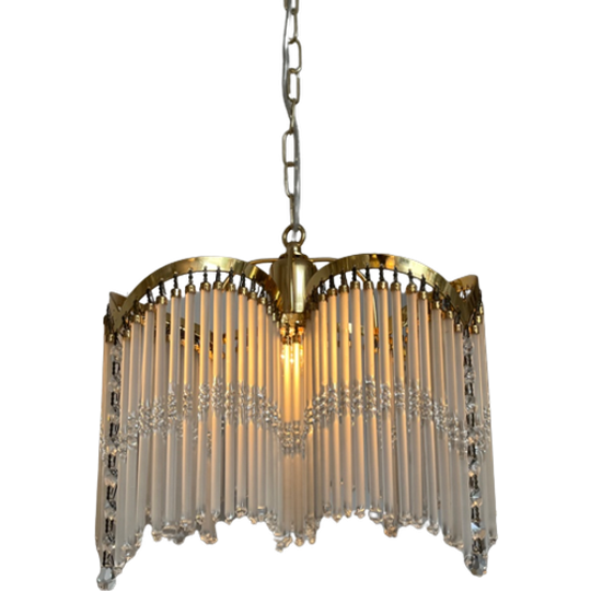 3 Bogen Art Deco Stijl Hanglamp Staafjes Kroonluchter 80’s 1