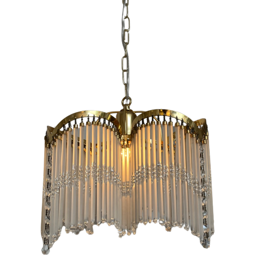 3 Bogen Art Deco Stijl Hanglamp Staafjes Kroonluchter 80’S