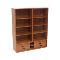 Deens Design Vintage Kast / Boekenkast Ontworpen Door Poul Hundevad