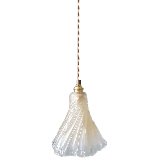 Vintage Amberkleurige Murano Lamp. 1