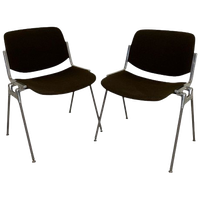 Set Van 2 Castelli Dsc Axis 106 Stoelen Door Giancarlo Piretti, Jaren 70