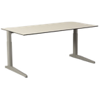Ahrend Four Two Bureau, Creme Gespikkeld Blad, 160X80 Cm, Hoogte Instelbaar Onderstel thumbnail 1