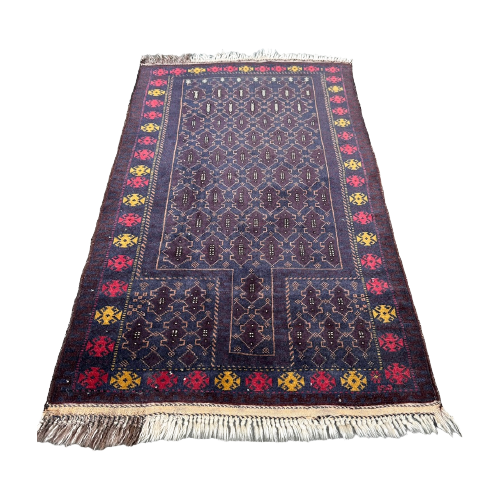 Perzisch Handgeknoopt Vloerkleed 92X152Cm - Vintage Tapijt - Donker - Reliving