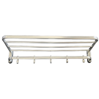 Vintage Aluminium Treinrek Kapstok