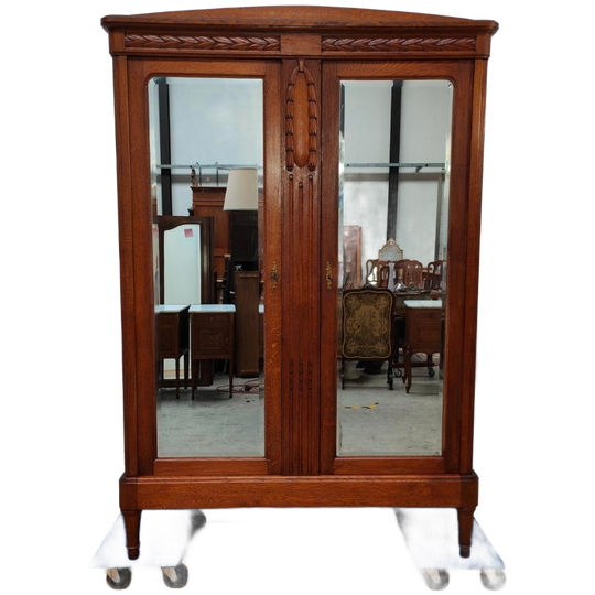 Vintage Antieke Kledingkast Garderobekast Kleerkast Demontabel 012 1