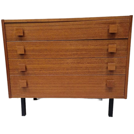 Vintage Ladekast Slotboom Schoenenkast Dressoir 1