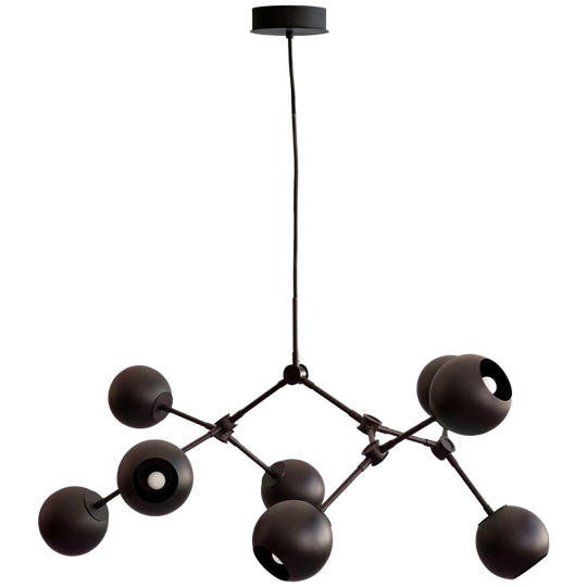 101 Copenhagen | Drop Chandelier Globe - Burned Black 1