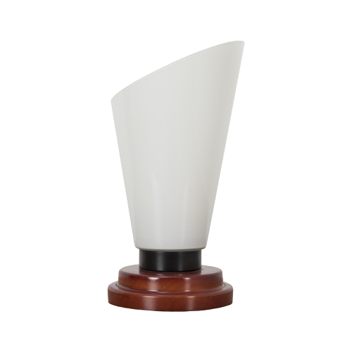 80’S Glazen Tafellamp 63584