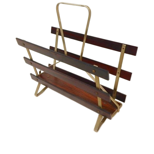 Vintage Lectuurbak Jaren 60 Palissanderhout Mid Century 1